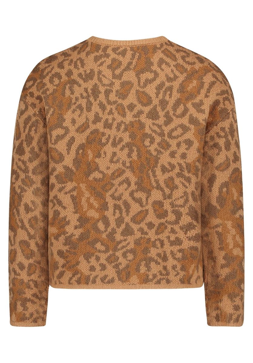 Strick-Cardigan mit Leopardenmuster