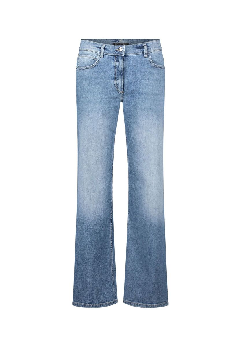 Slim-Fit-Jeans mit Strass-Besatz