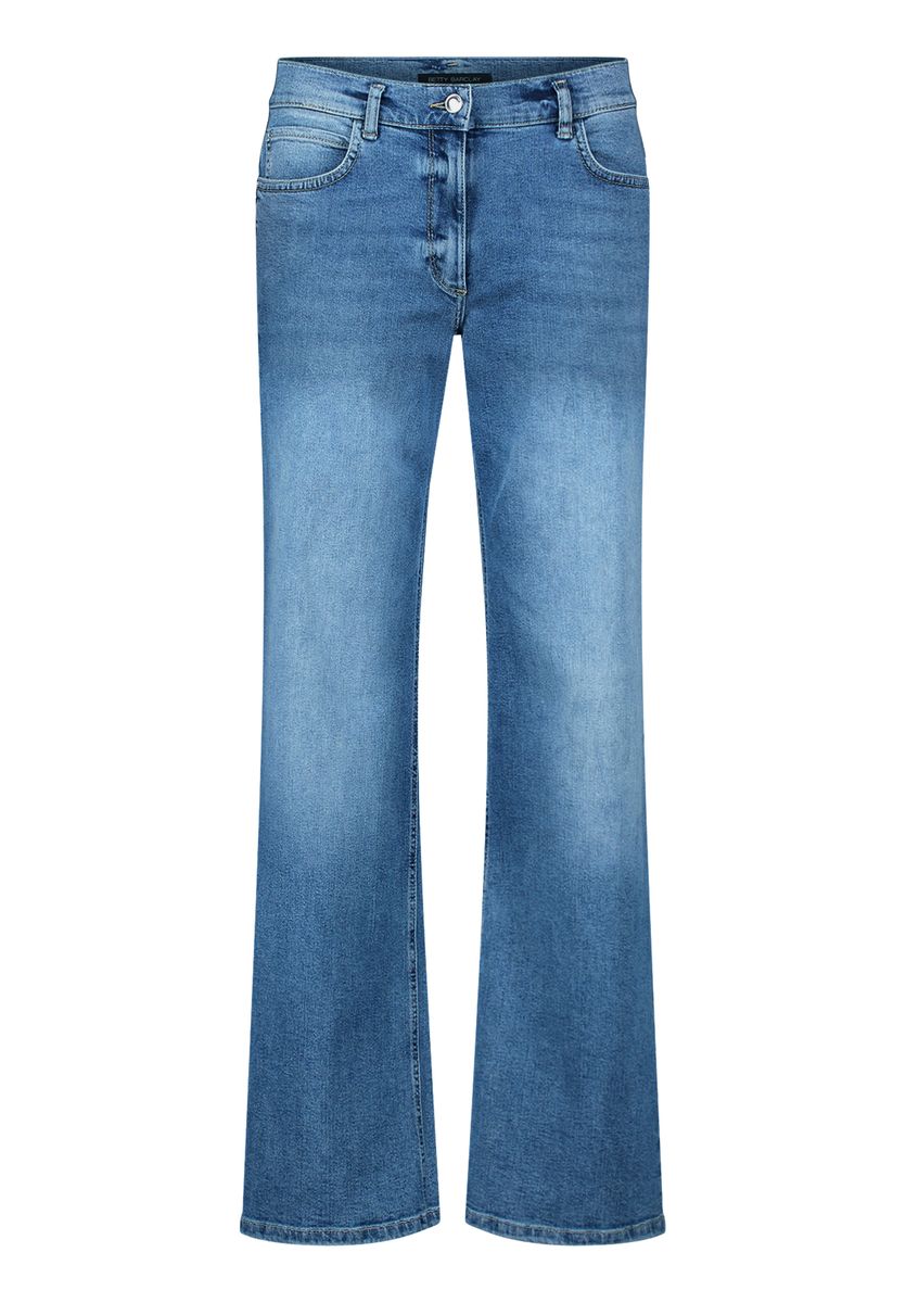 Slim-Fit-Jeans mit Strass-Besatz
