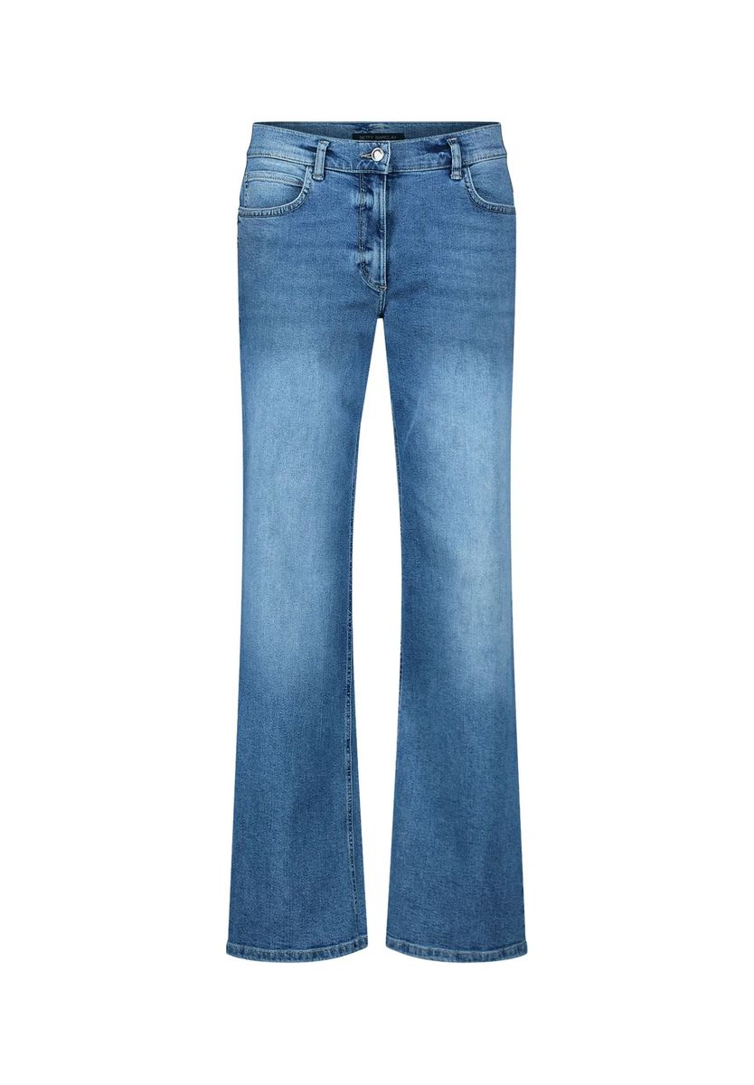 Slim-Fit-Jeans mit Strass-Besatz