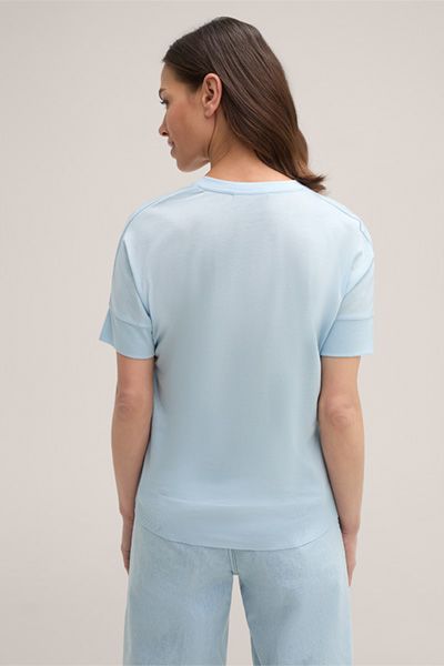 Lockeres T-Shirt mit V-Ausschnitt