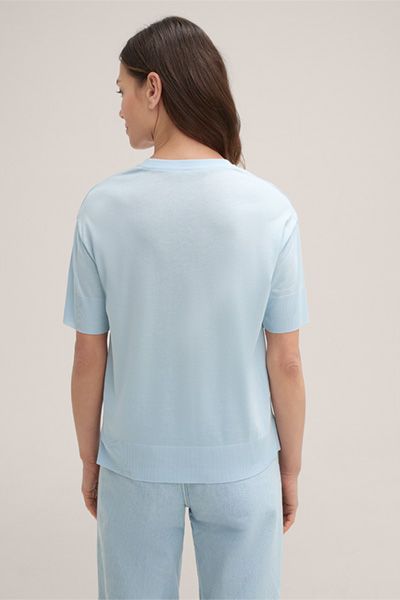 Fließendes Lyocell-Baumwolle-Strickshirt