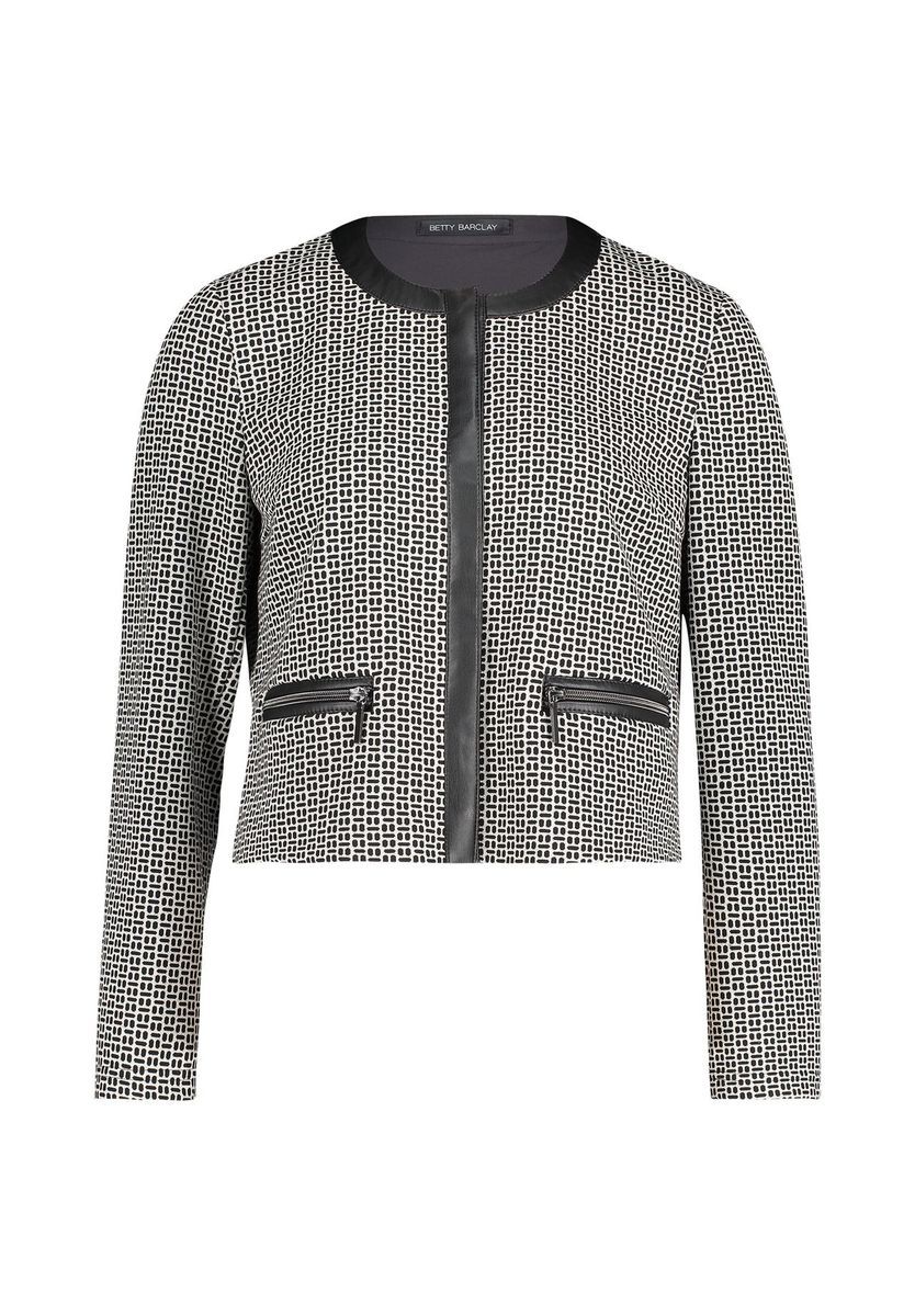 Geometrisch gemusterte Blazerjacke