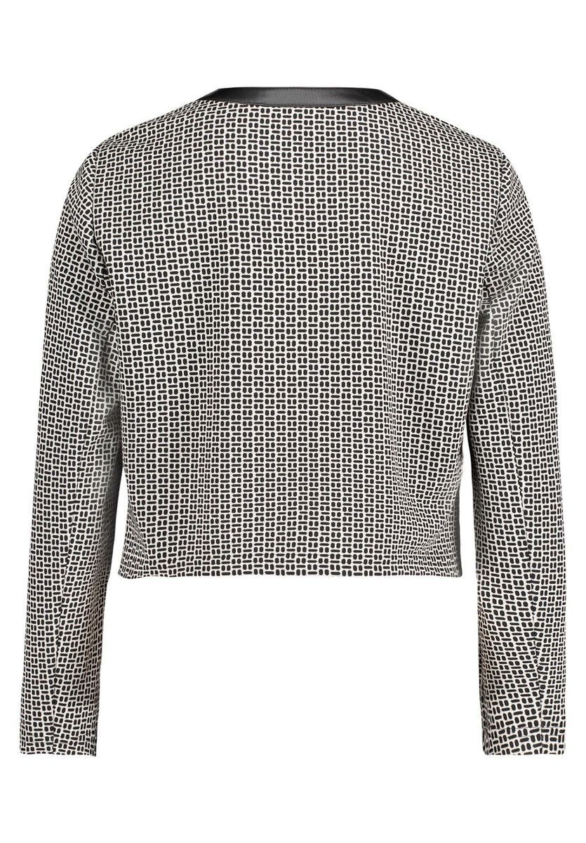 Geometrisch gemusterte Blazerjacke