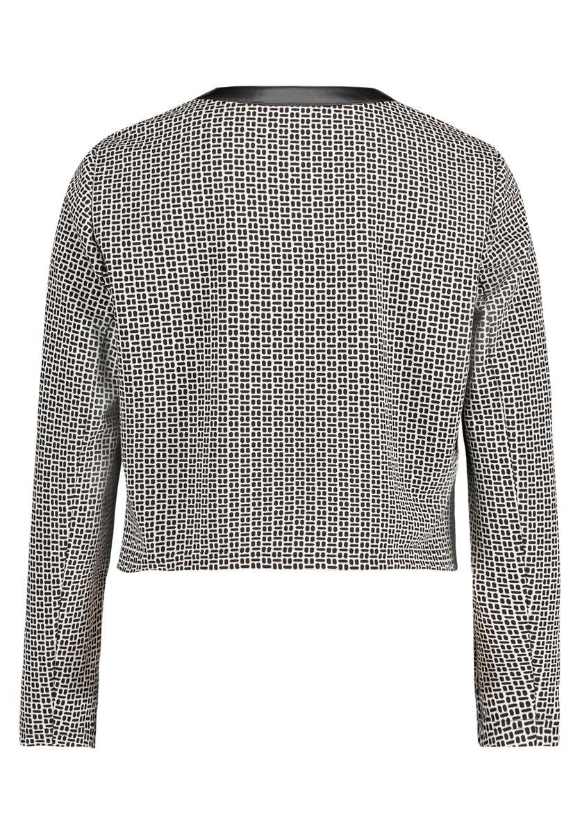 Geometrisch gemusterte Blazerjacke