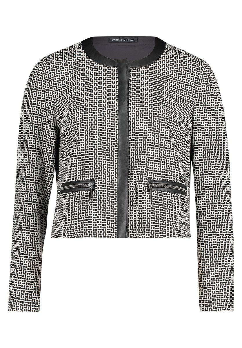 Geometrisch gemusterte Blazerjacke