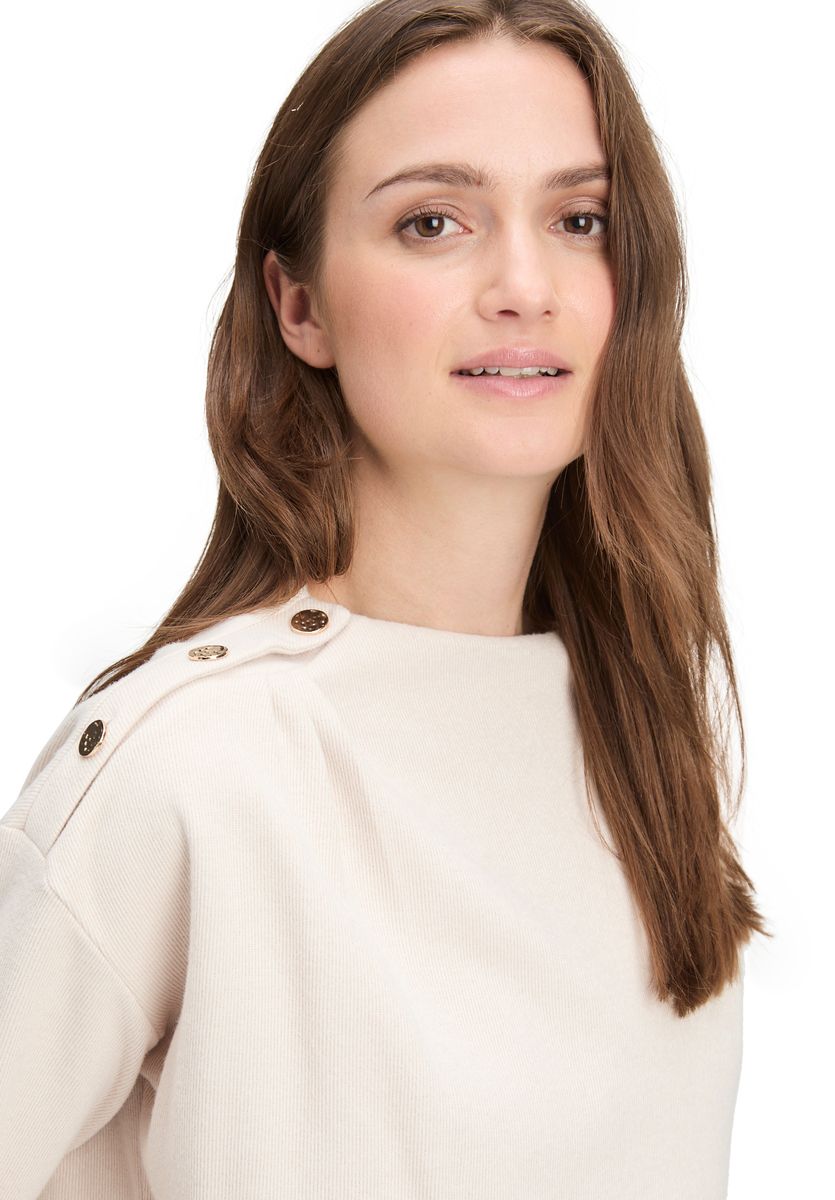 Lässiges Sweatshirt mit Schulterfalten