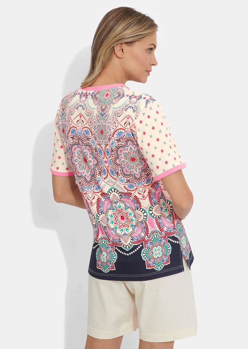Shorty-Loungewear-Set mit Mandala-Print
