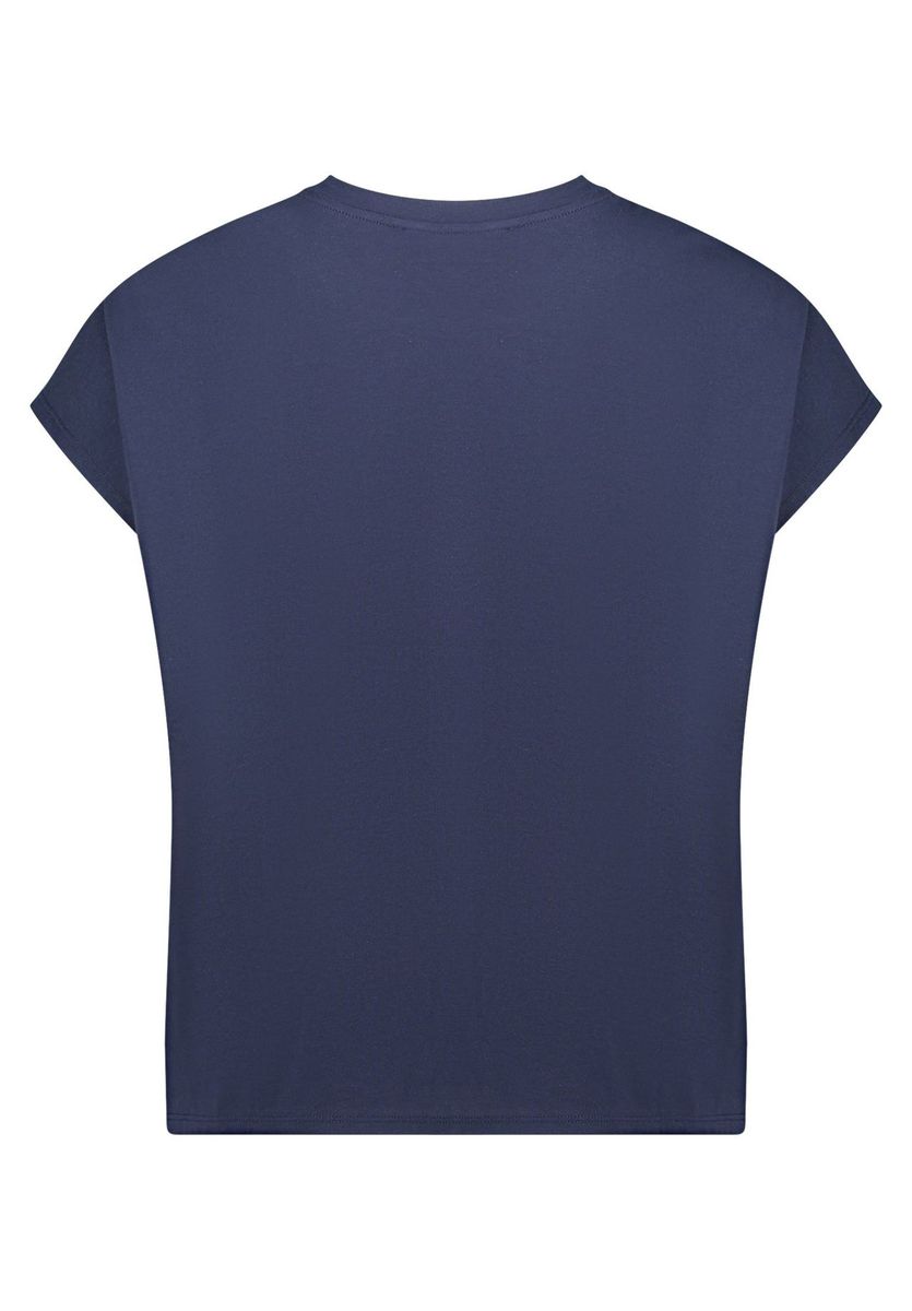 Top mit abstraktem Wellenprint