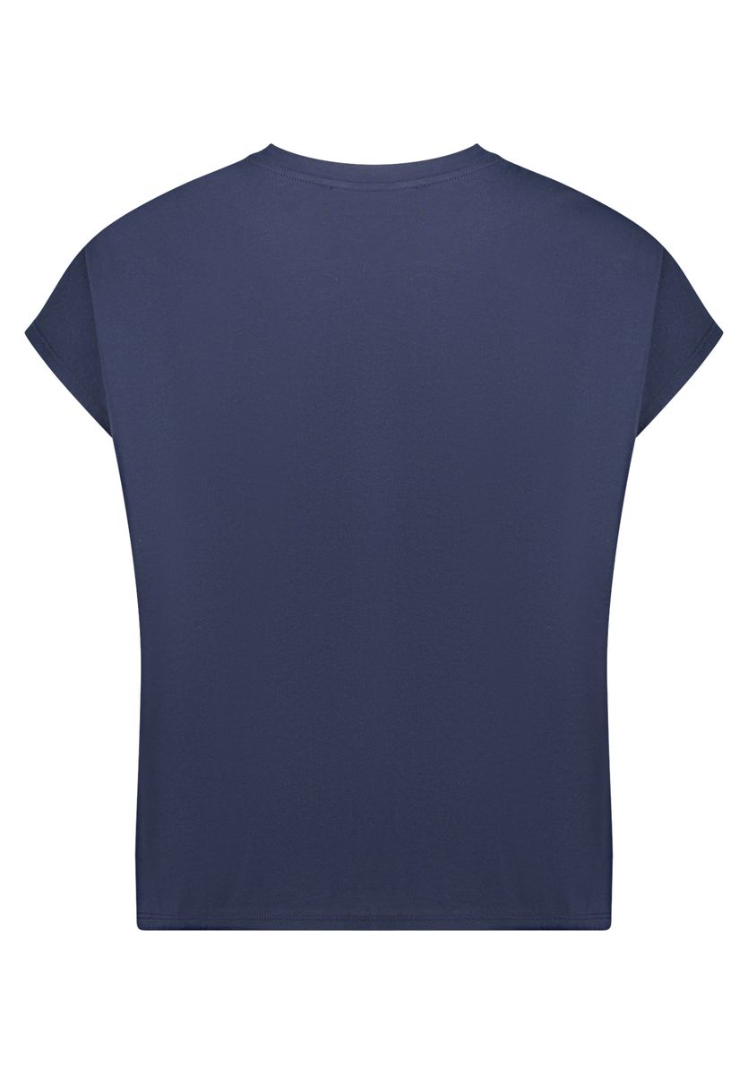 Top mit abstraktem Wellenprint