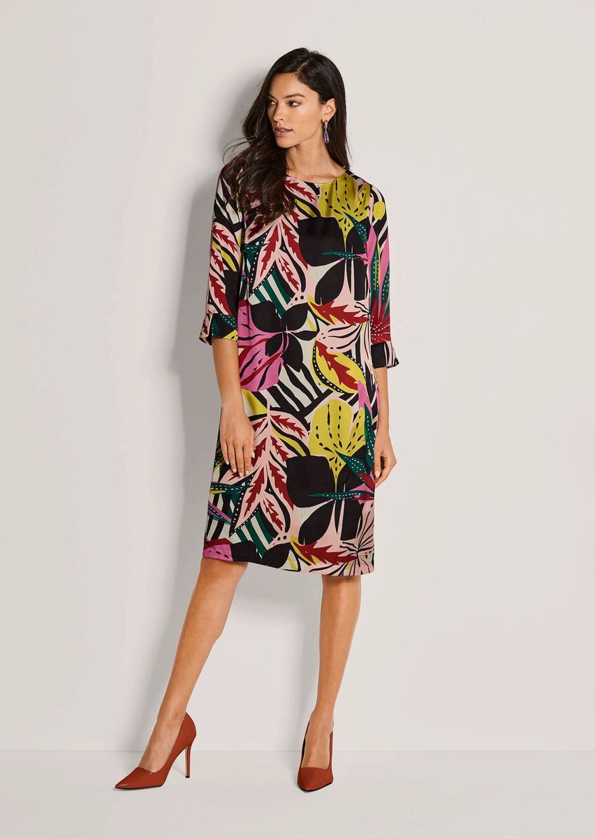 Kleid in H-Linie mit Blumenprint