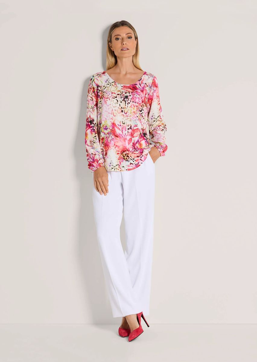 Feminine Bluse mit Mustermix