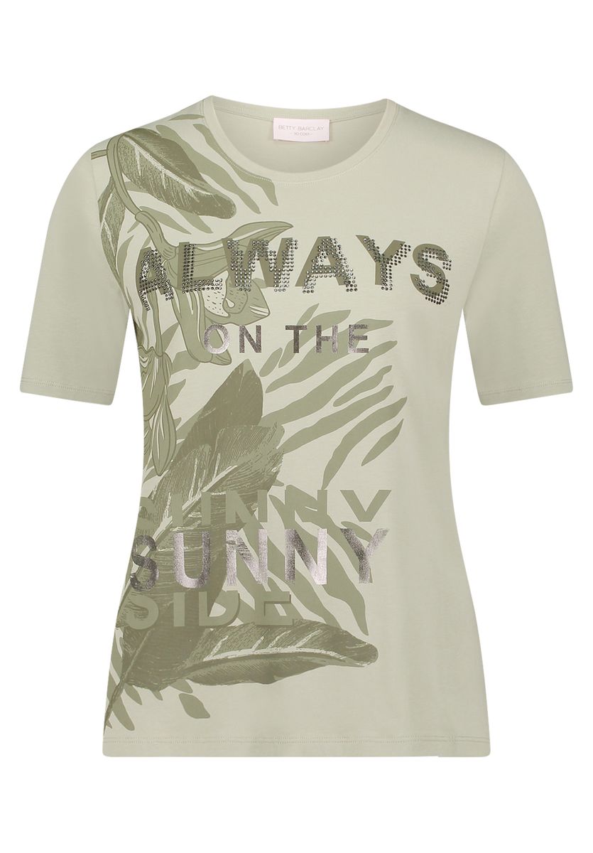 T-Shirt mit tropischem Print