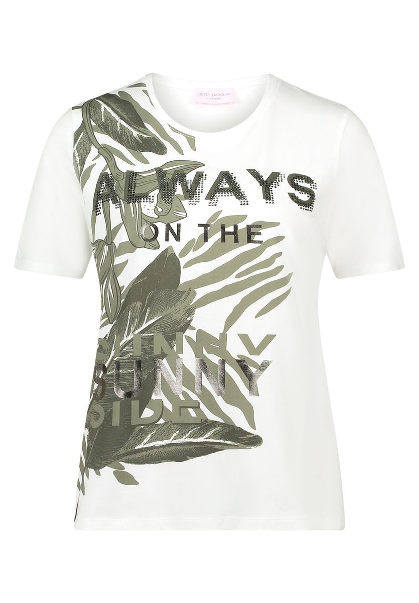 T-Shirt mit Chamäleon-Grafik-Druck