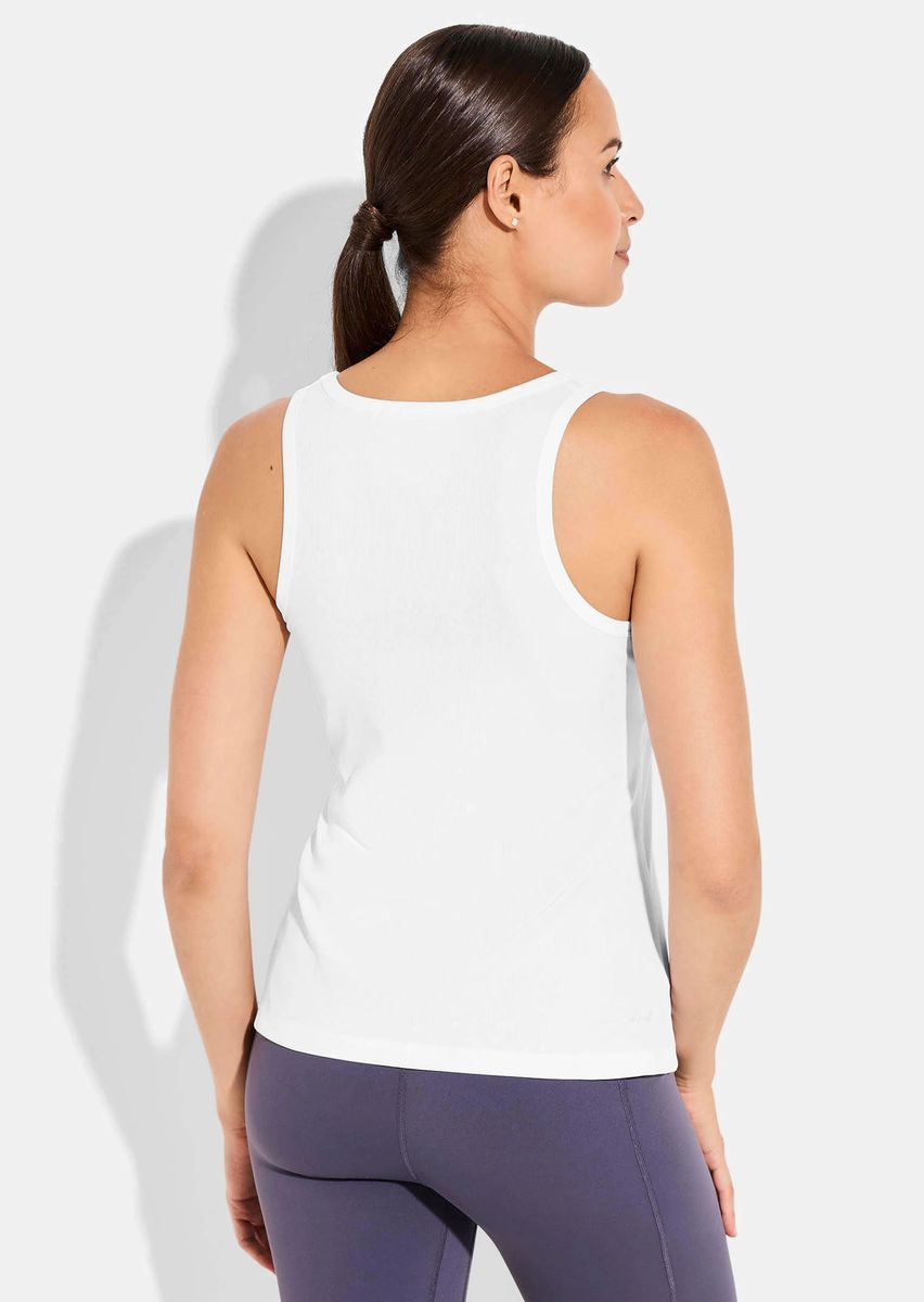 Klassisches Geripptes Sport-Tanktop