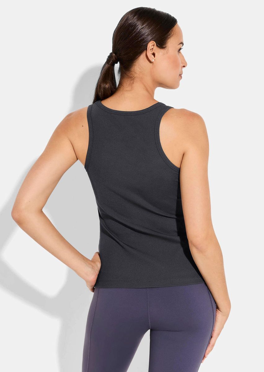 Essentielles geripptes Racerback-Tanktop