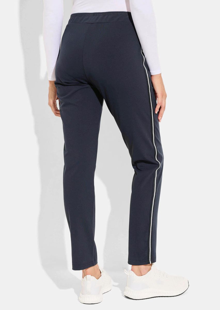 Freizeithose mit Glanzstreifen
