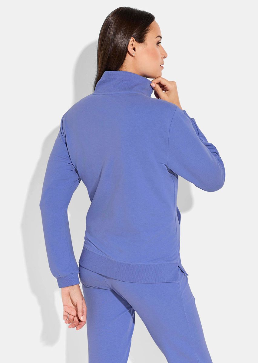 Legere Jerseyjacke mit Stehkragen