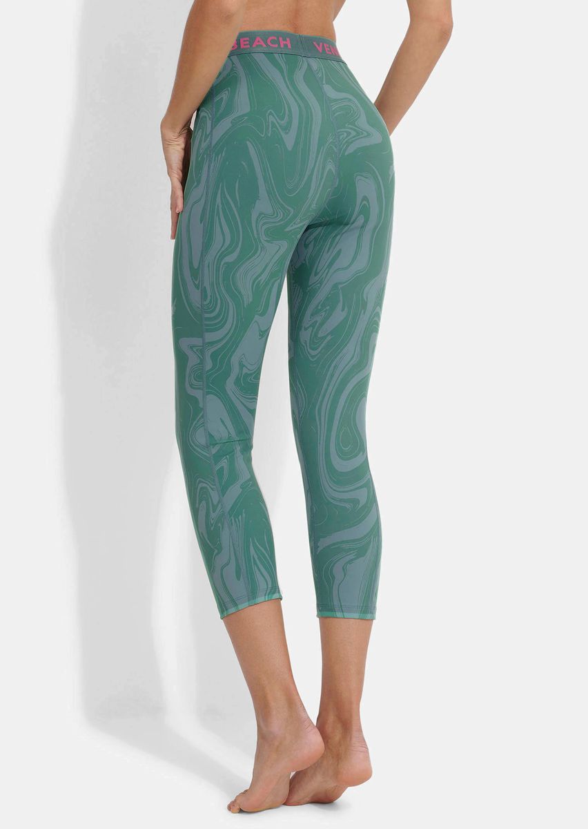 7/8-Sport-Leggings mit Marmordruck
