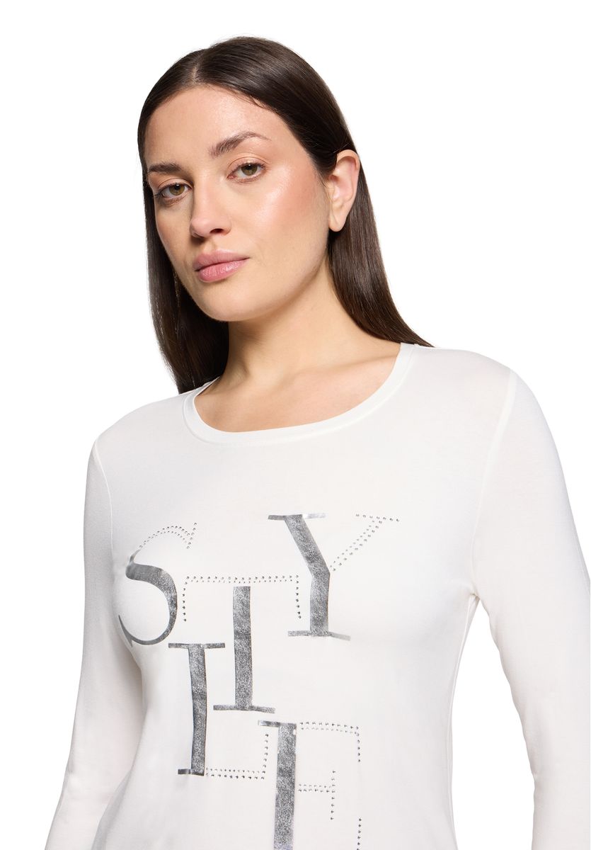 Shirt mit metallischem Grafik-Print