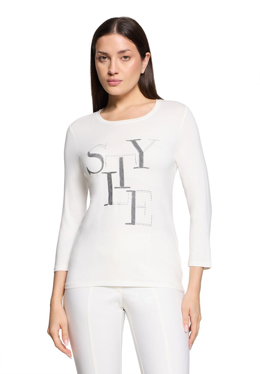 Shirt mit metallischem Grafik-Print