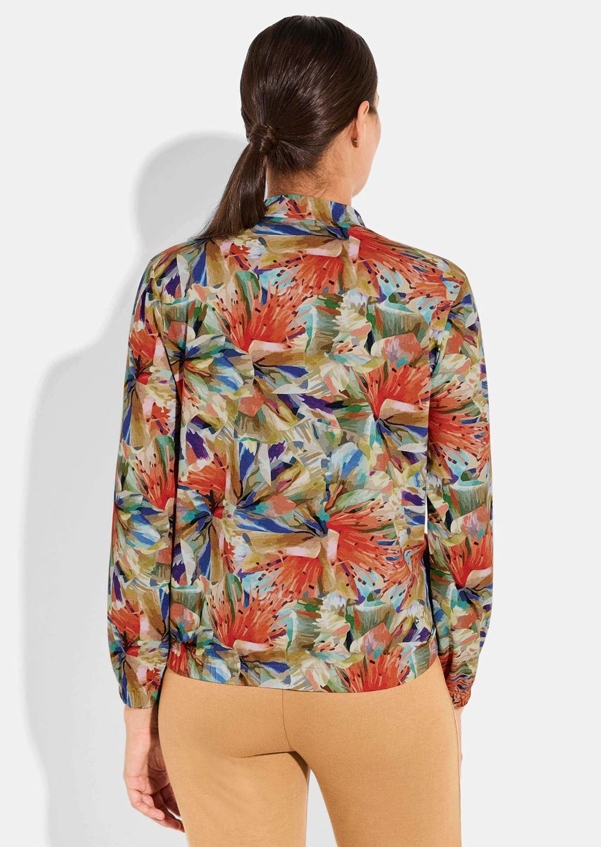 Gemusterte Blousonjacke mit Allover-Print