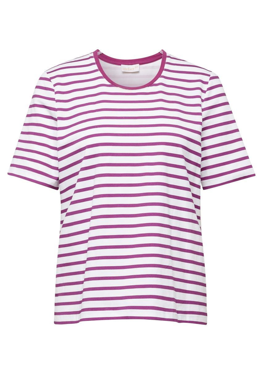 Gestreiftes Halbarm-T-Shirt
