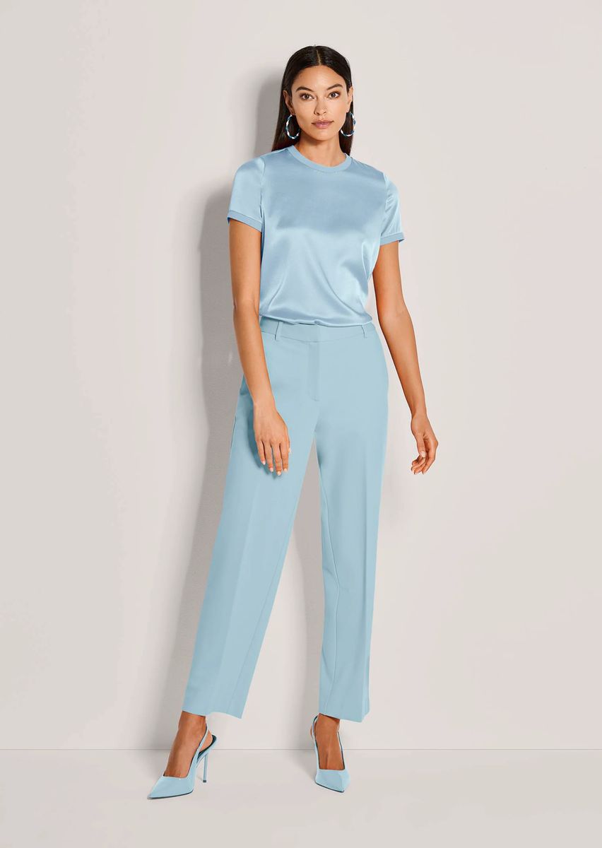 Bequeme Jerseyhose mit Bügelfalten