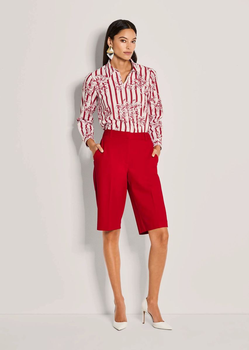 Elegante Tailored Jersey-Bermuda