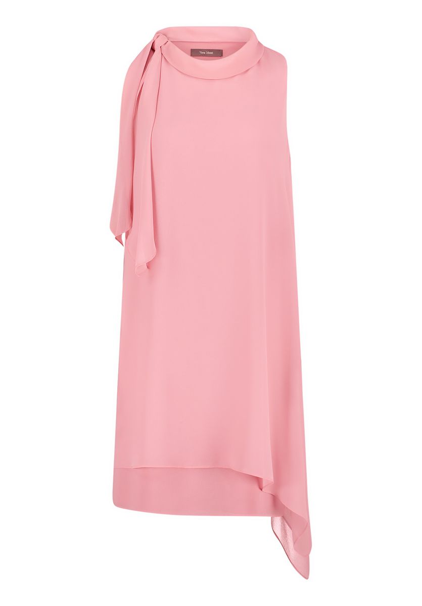 Asymmetrisches Chiffon Cocktailkleid
