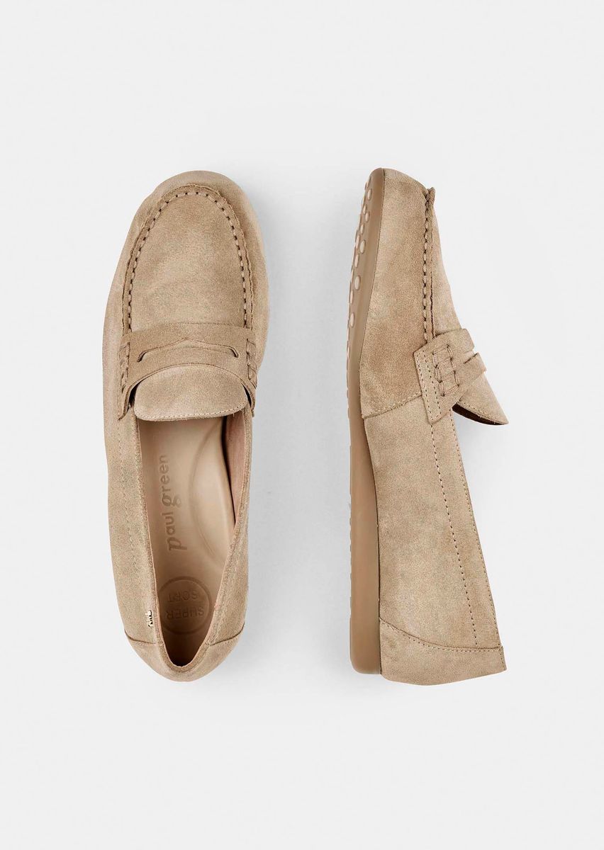 Zeitlose Slipper aus Rauhleder