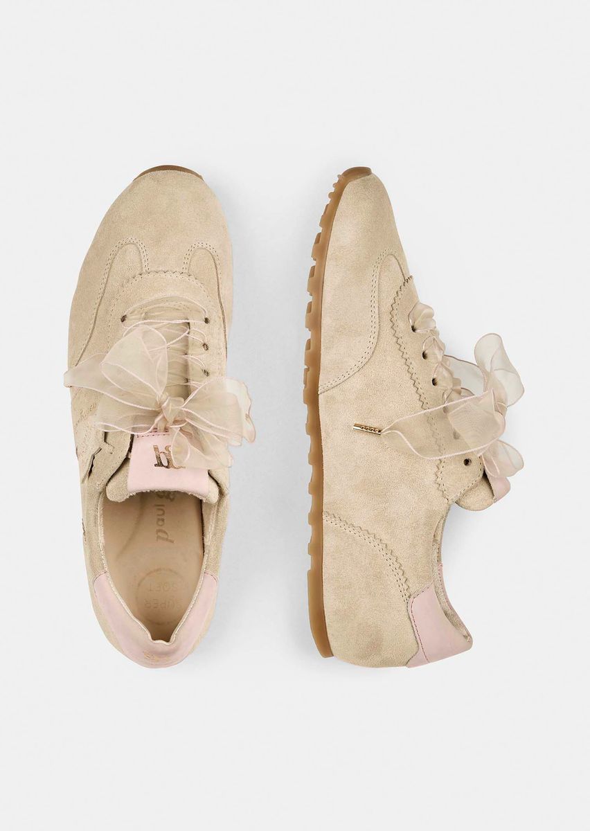 Elegante Wildleder-Sneaker mit Schleifenschnürung