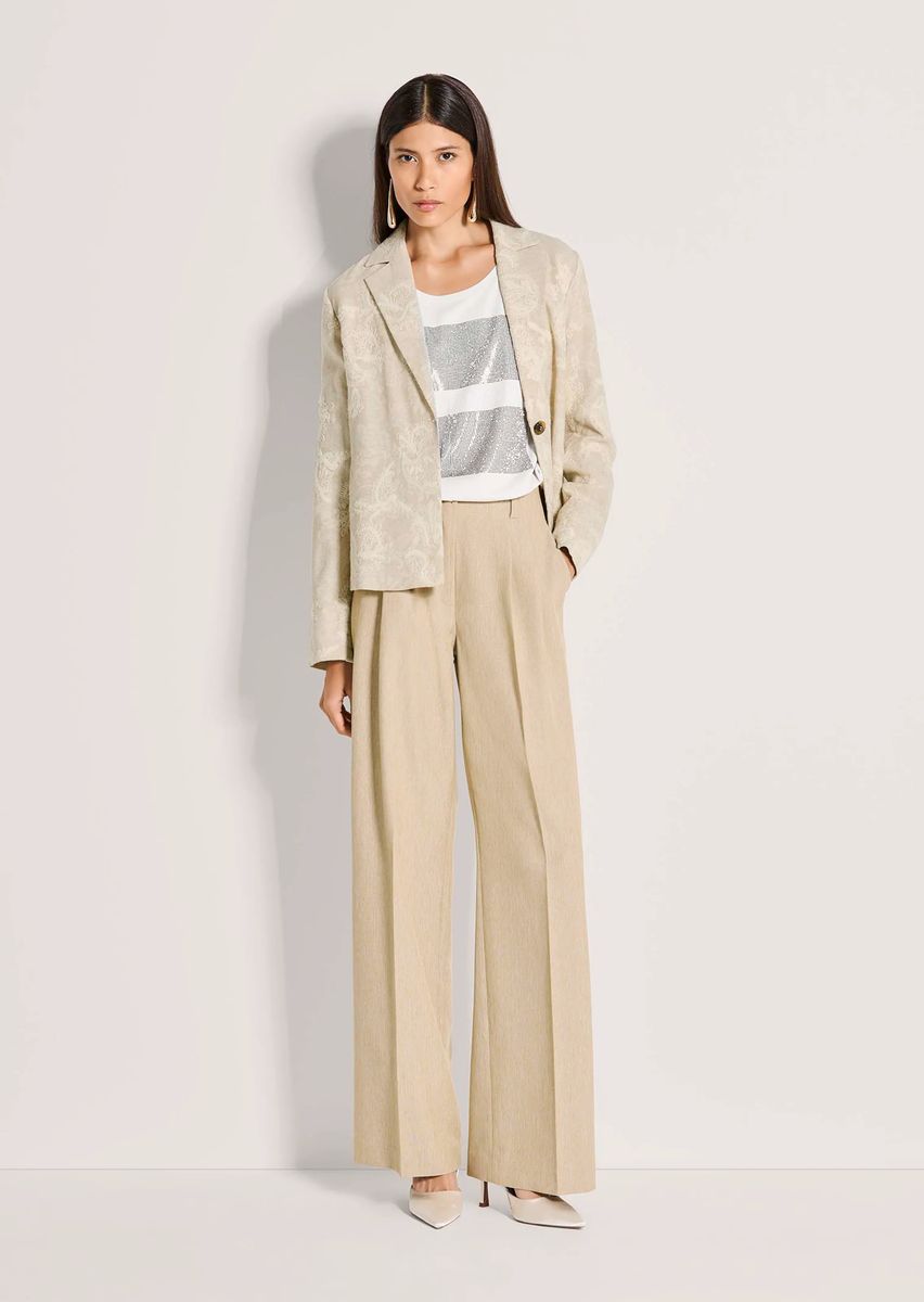 Bestickter Blazer in Kastenform