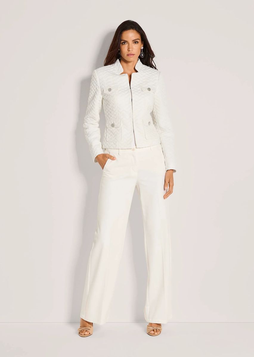 Strukturierter Jersey-Jacquard-Blazer
