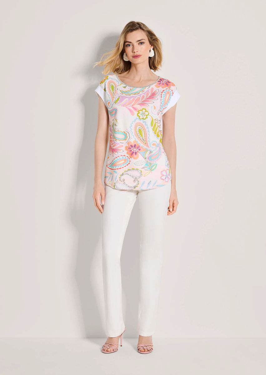 Buntes Paisleymuster Sommer-Top