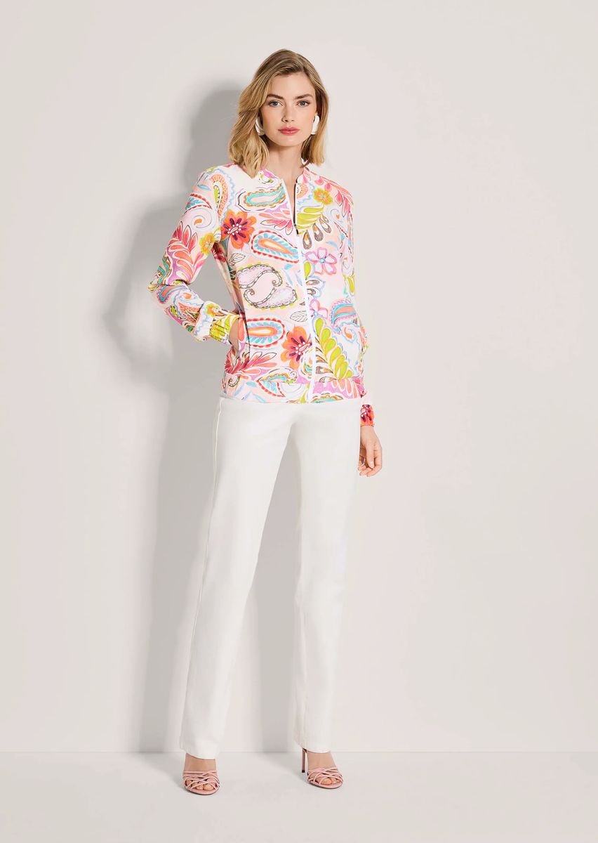 Farbenfroher Blouson mit Paisley-Muster