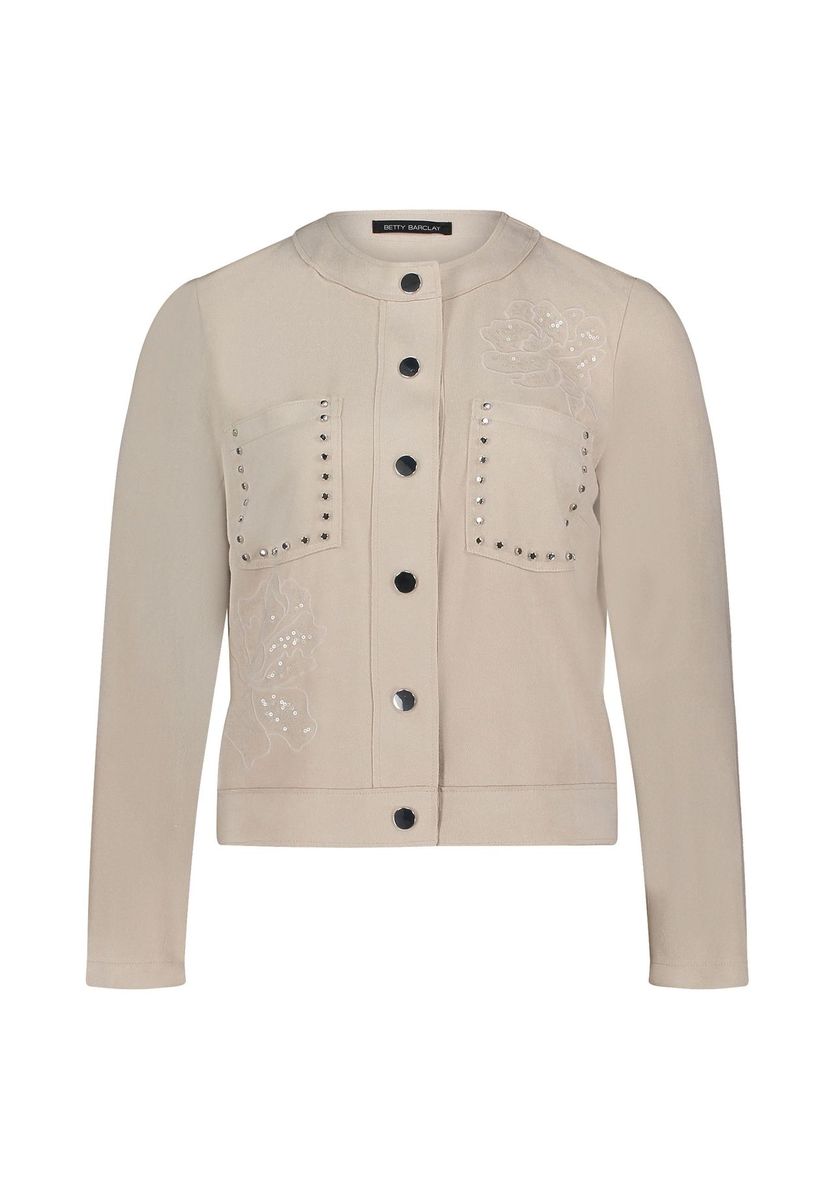 Elegante geradlinige Jacke mit Knöpfen