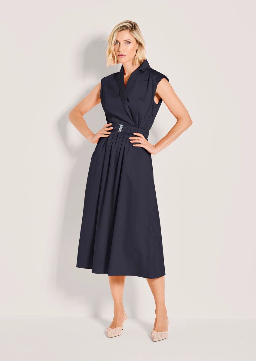 Elegantes Ärmelloses Midi-Wickelkleid