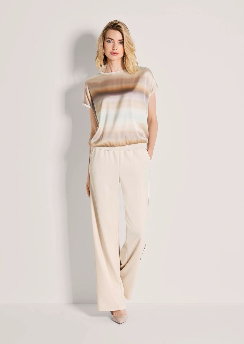 Elegantes Seidenmix-Shirt mit Farbverlauf