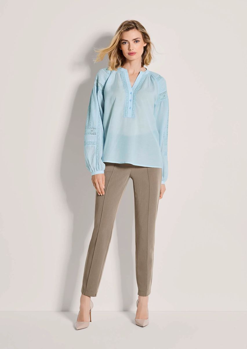 Bluse im Tunika-Stil mit Spitze
