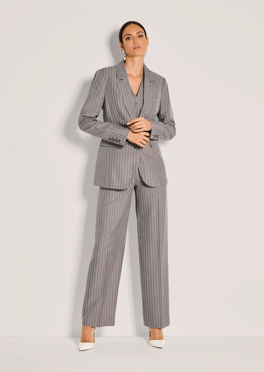 Klassischer Nadelstreifen-Einreiher Blazer