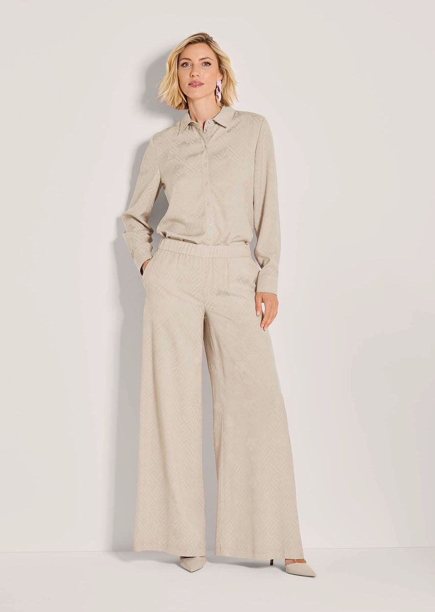 Weite Jacquard-Schlupfhose
