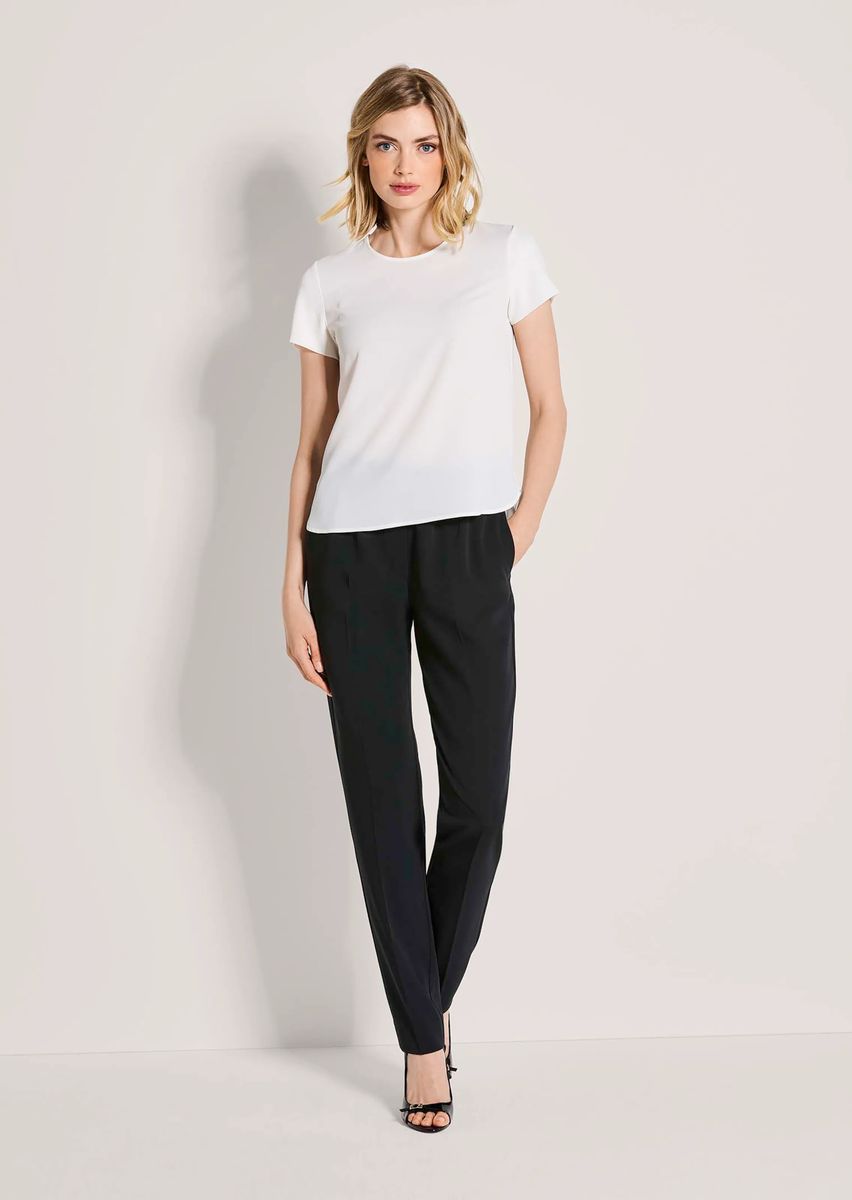 Minimalistisches Rundhals-Blusenshirt