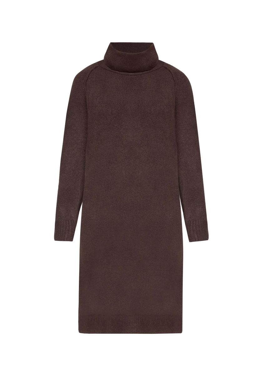 Lässiges Raglan-Strickkleid mit Rollkragen