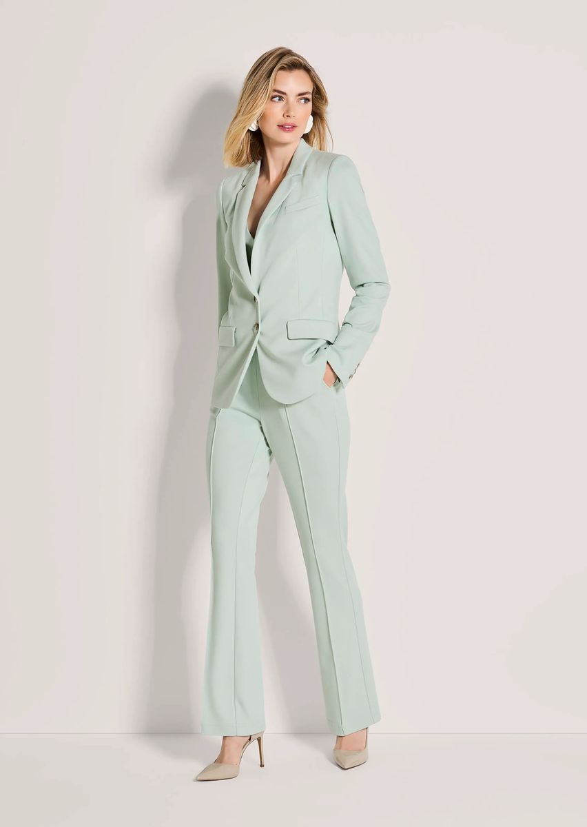 Langer Jersey-Blazer mit Revers