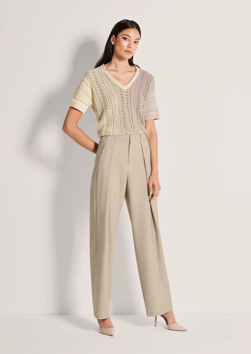 Elegante Highwaist-Hose mit Bundfalten