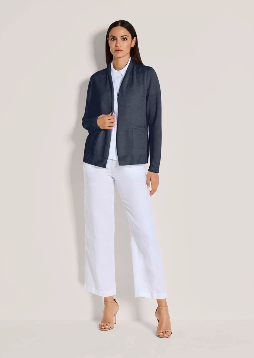 Cardigan mit Schalkragen ohne Verschluss