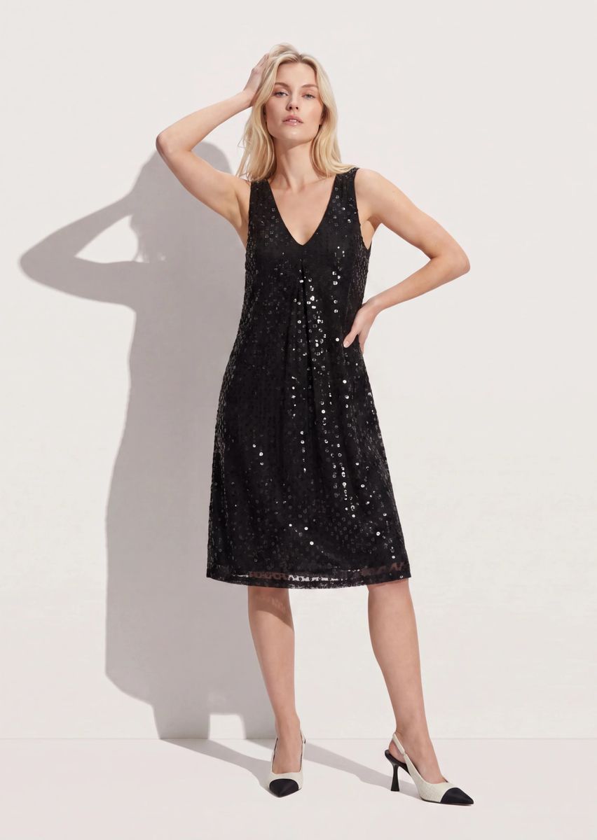 Schimmerndes Paillettenkleid in A-Linie