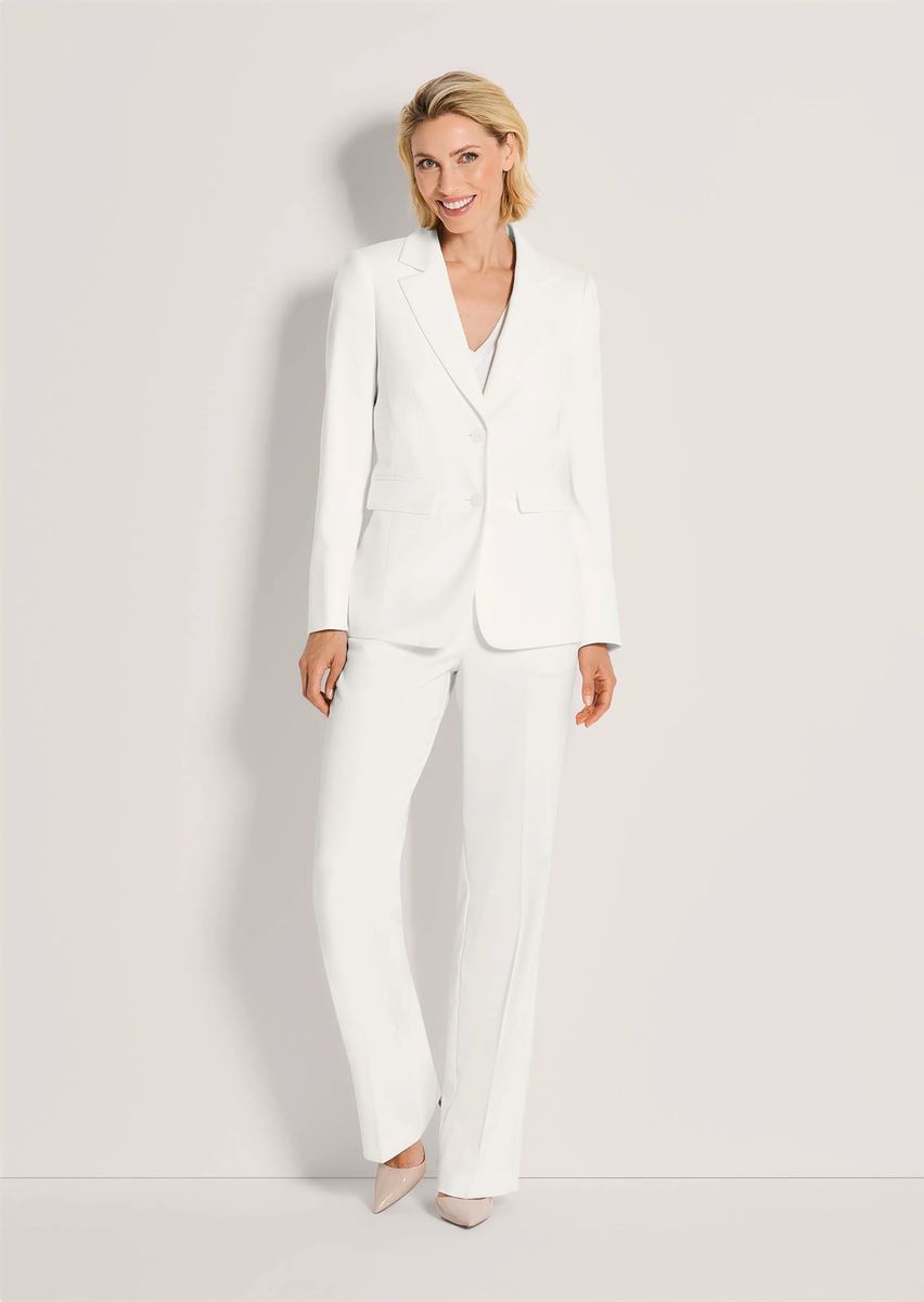 Klassischer Einreiher-Blazer mit Stretch-Anteil