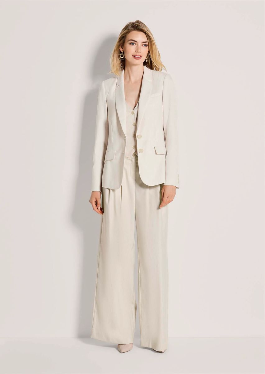 Taillierter Einreiher-Blazer mit Struktur